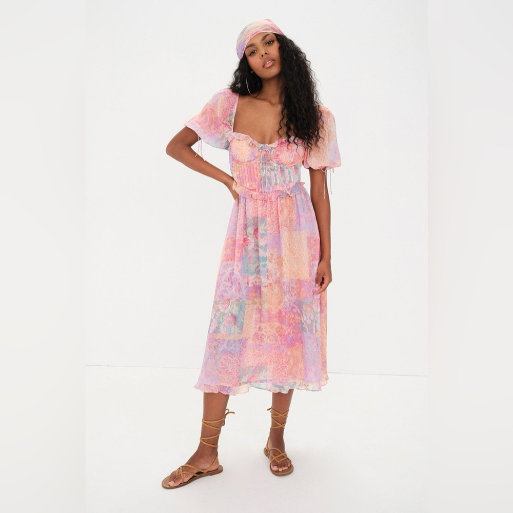 For Love And Lemons Odessa Pastels Forever Dress Size XS